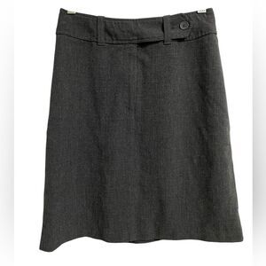 Giorgio Armani Jeans High Waist A-Line Skirt Size 6 Grey Italy Office Preppy